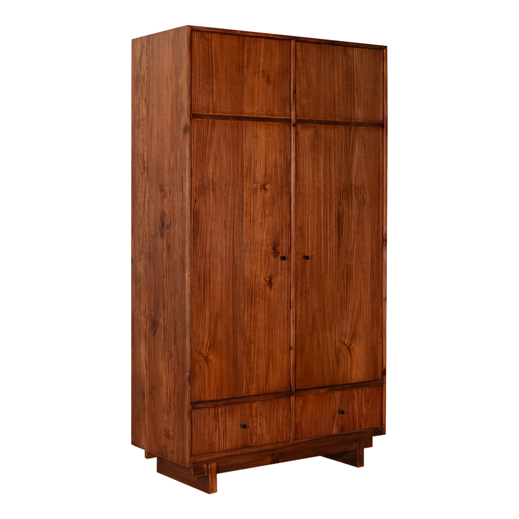 QUADRAE - Wardrobe L110 x H200 - Washed antic