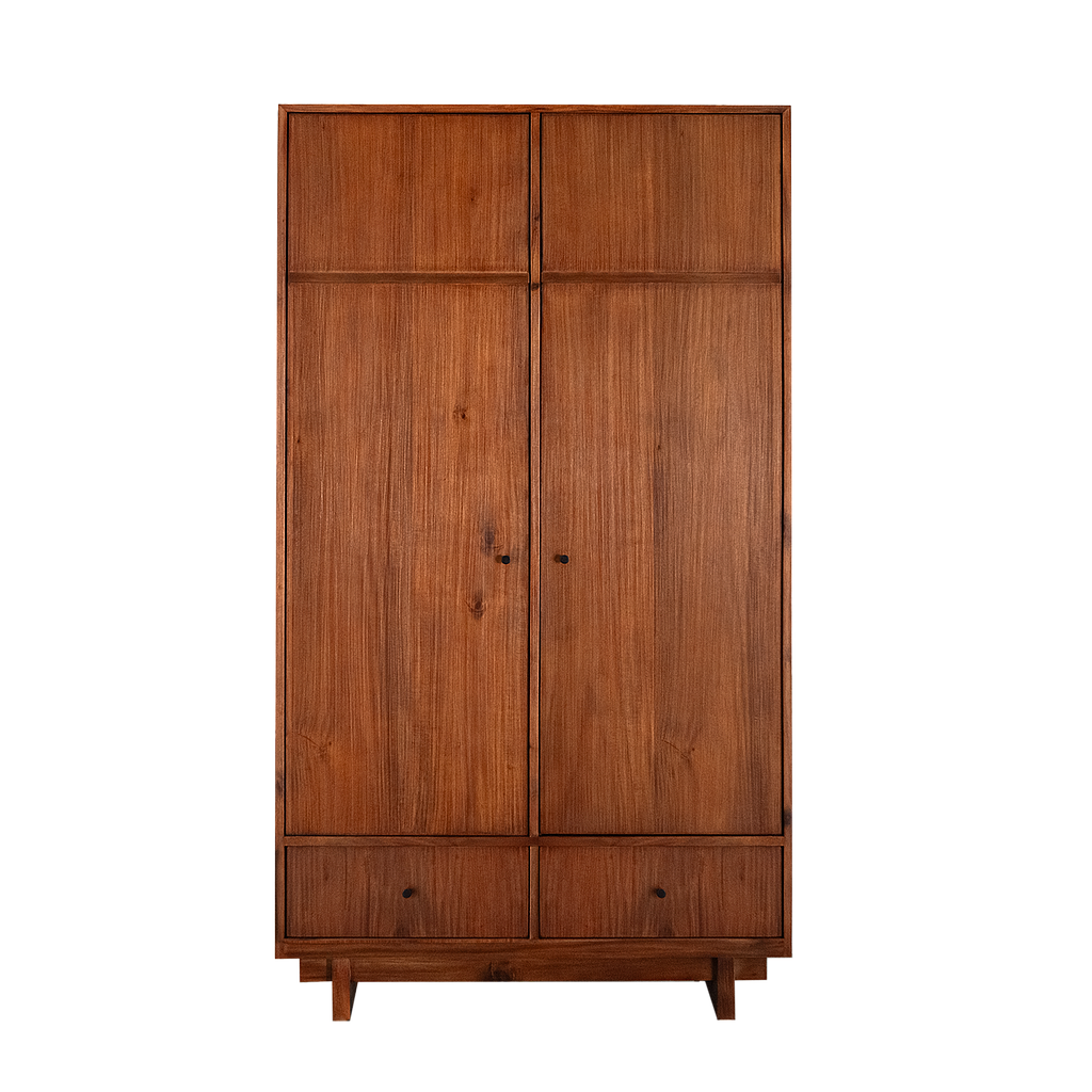 QUADRAE - Wardrobe L110 x H200 - Washed antic