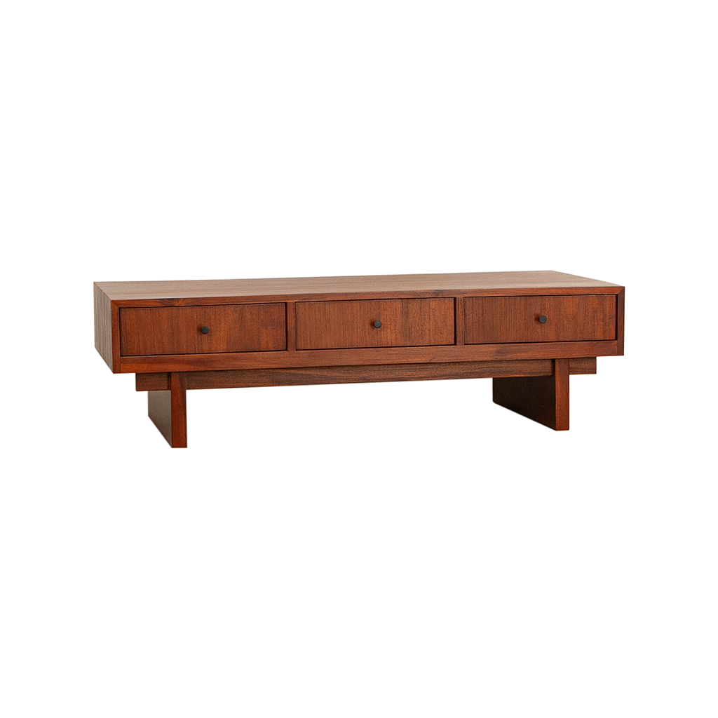 QUADRAE - Coffee table L130 x W60 - Washed antic