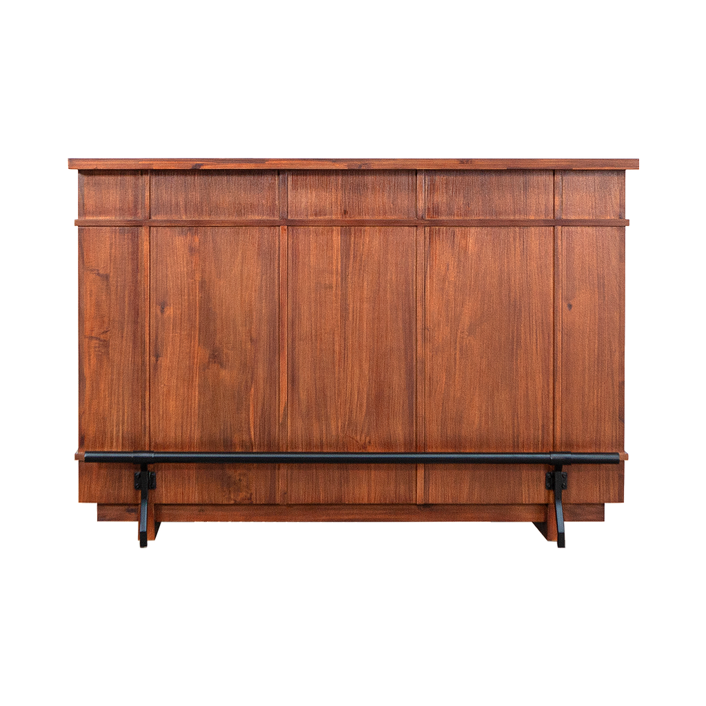 QUADRAE - Bar counter L160 x H110 - Washed antic and Matt black