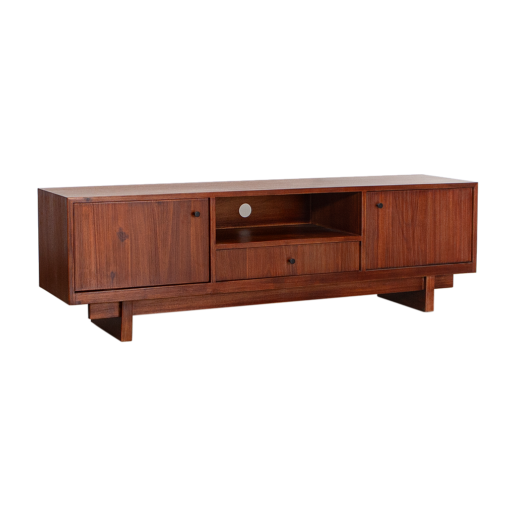 QUADRAE - TV stand L160 x H50 - Washed antic