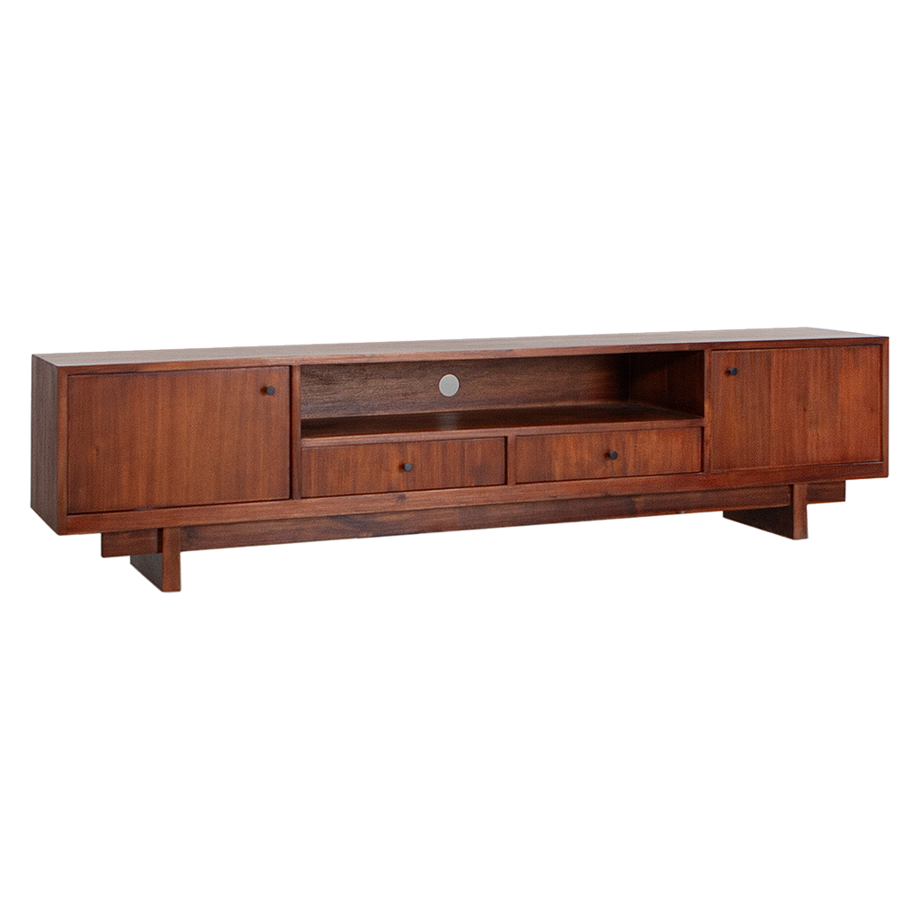 QUADRAE - TV stand L200 x H50 - Washed antic