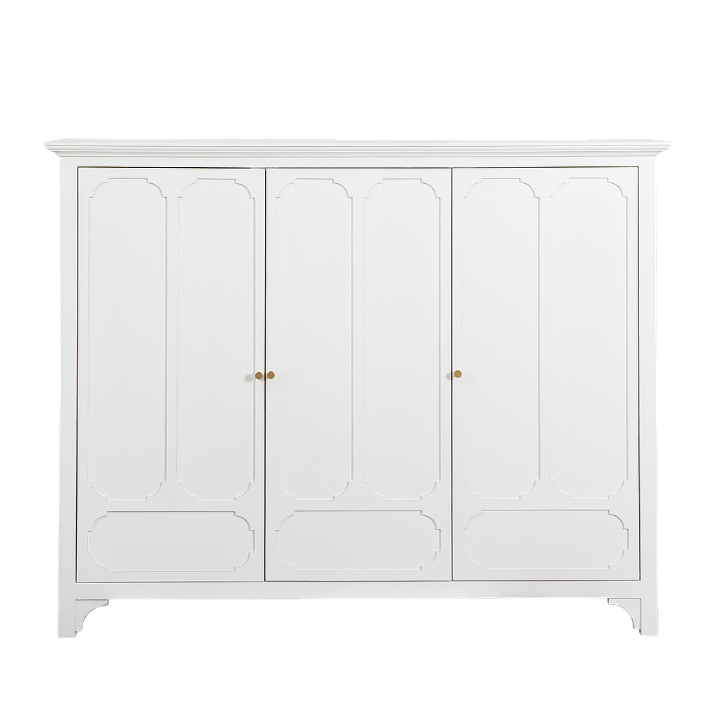 MARIGNY - Shoe cabinet L150 x H120 - Brocante white