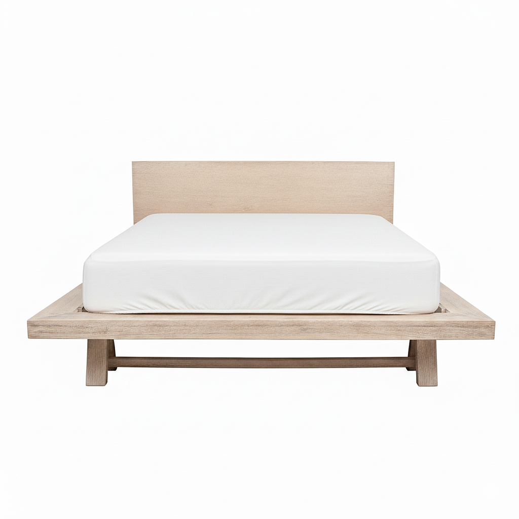 KILGO - Queen size bed (Mattress 160x200) - Toffee