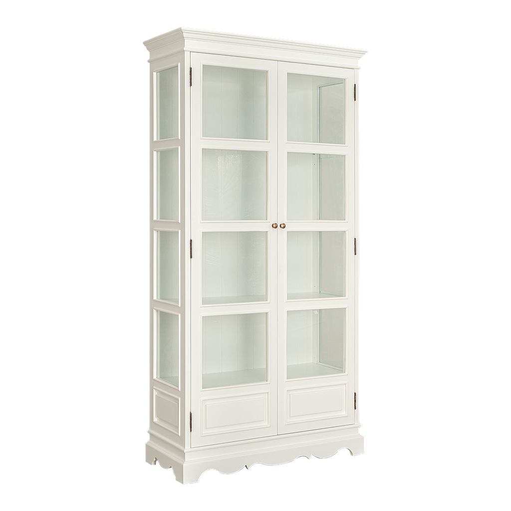 LILY - Display case L98 x H190 - Brushed white