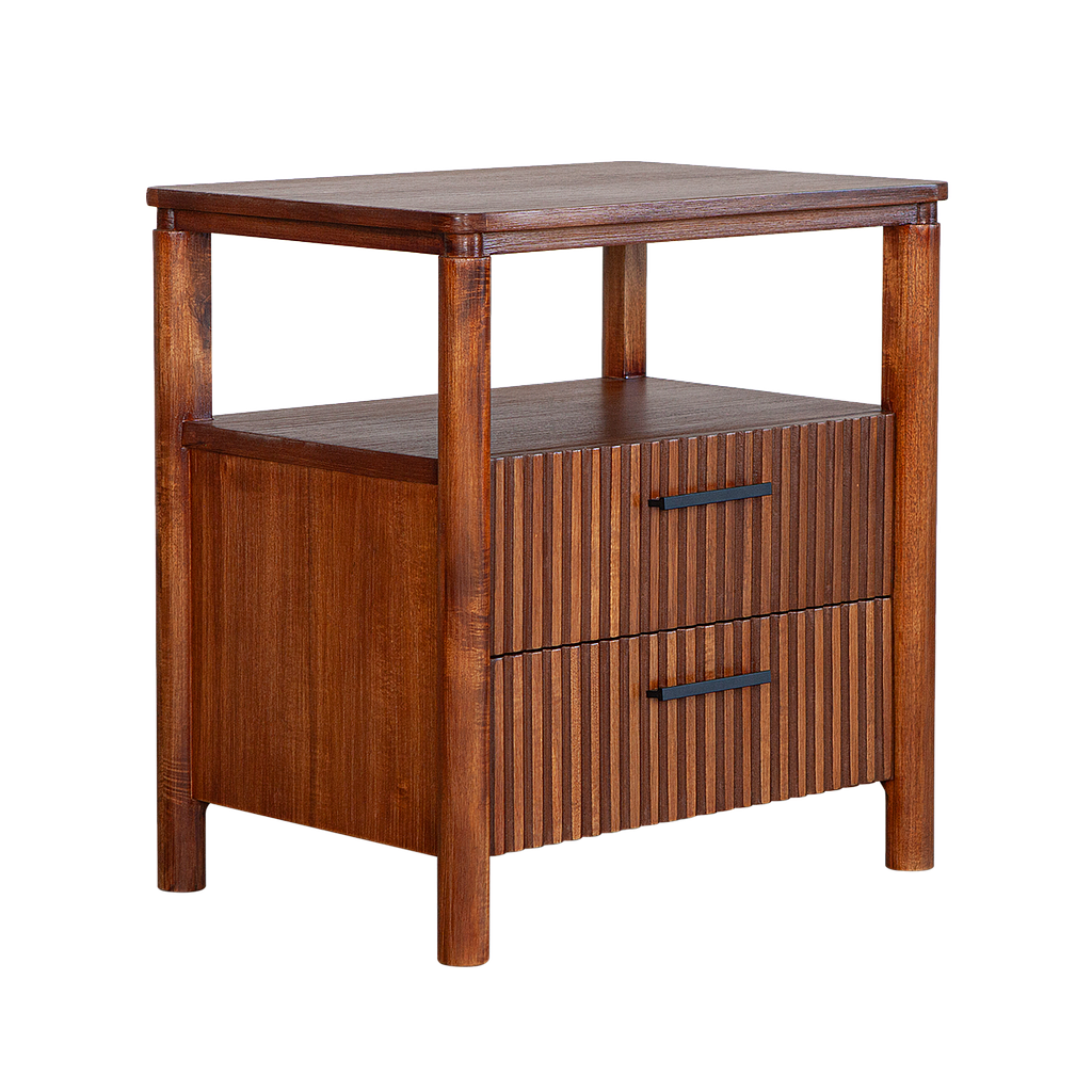 LEEDEN - Bedside table L55 x H61 - Washed antic