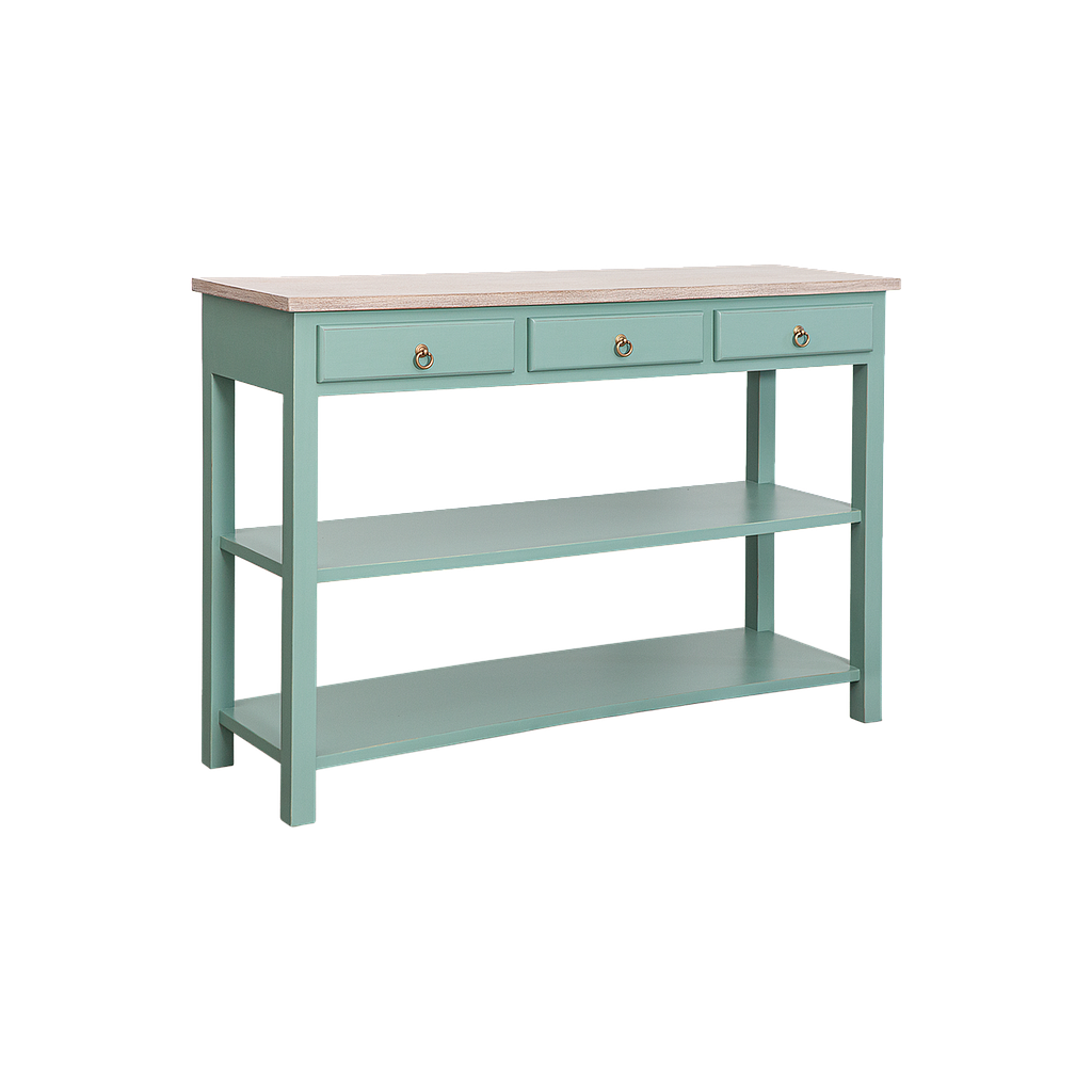 ALEX - Console table L132 - Brocante mint and Toffee
