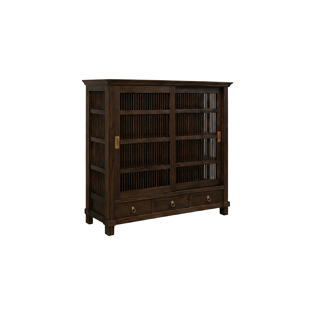 BRISTOL - Shoe cabinet L120 x H110 - Mokka
