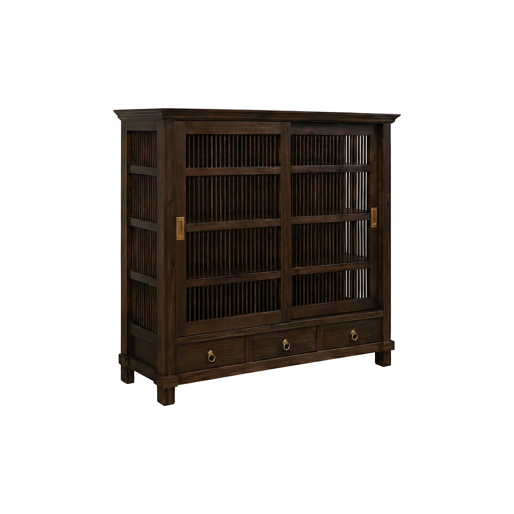 BRISTOL - Shoe cabinet L120 x H110 - Mokka