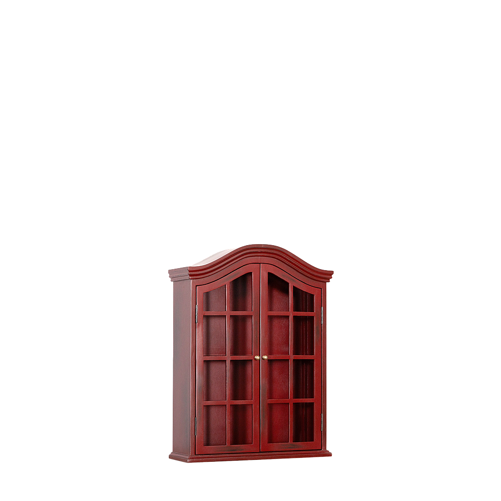 CLAVERTON - Wall cabinet L60 x H80 - Patina chinese red