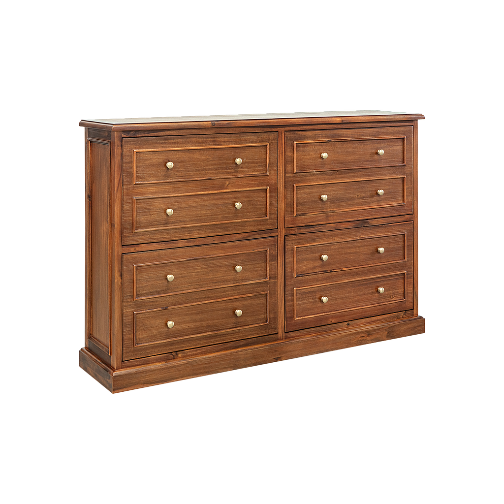 KELAN - Shoe cabinet L140 x H92 - Washed antic