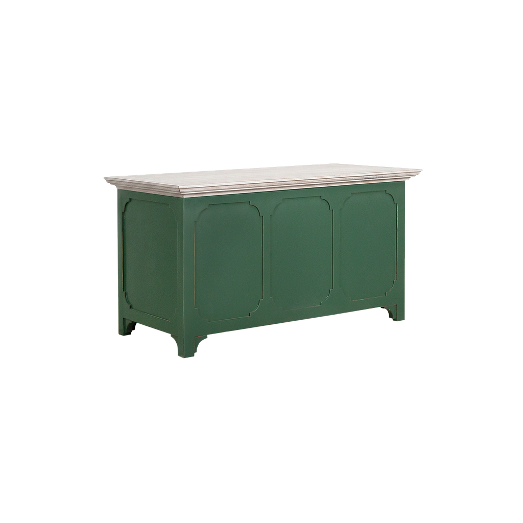 MARIGNY - Chest L90 x W47 - Brocante kaki and Whitened acacia