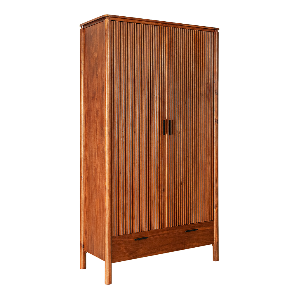 LEEDEN - Wardrobe L110 x H200 - Washed antic