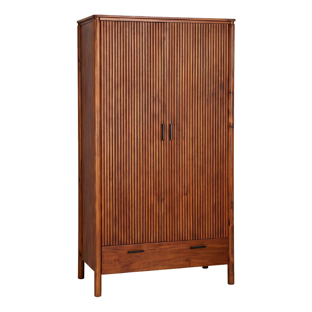 LEEDEN - Wardrobe L110 x H200 - Washed antic