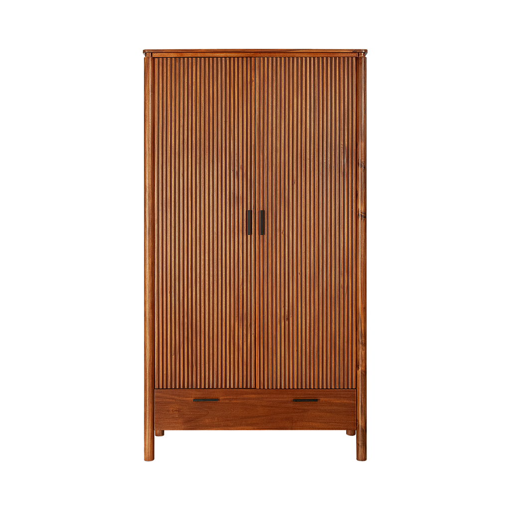 LEEDEN - Wardrobe L110 x H200 - Washed antic