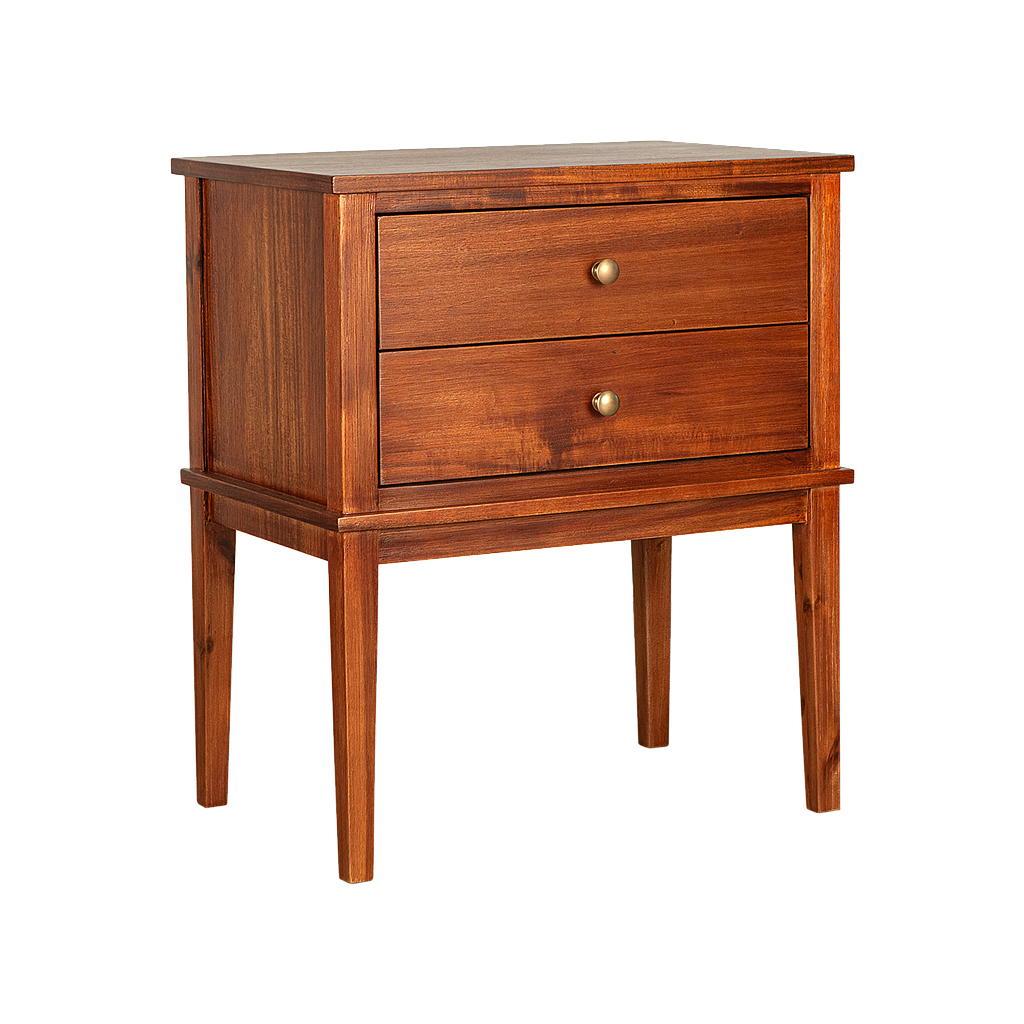 ALESSIO - Bedside table H65 - Washed antic