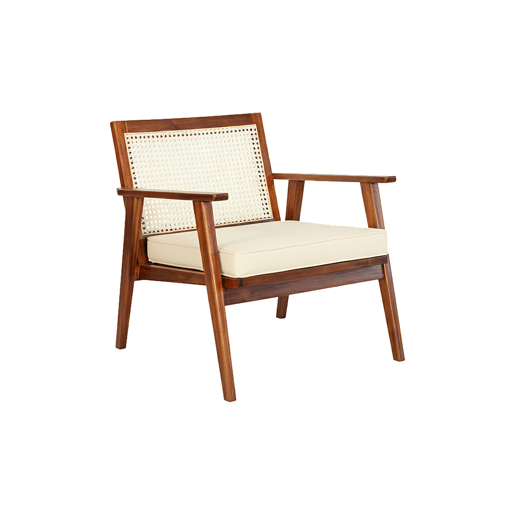 KAYLEE - Armchair - Washed antic and Cream cushion