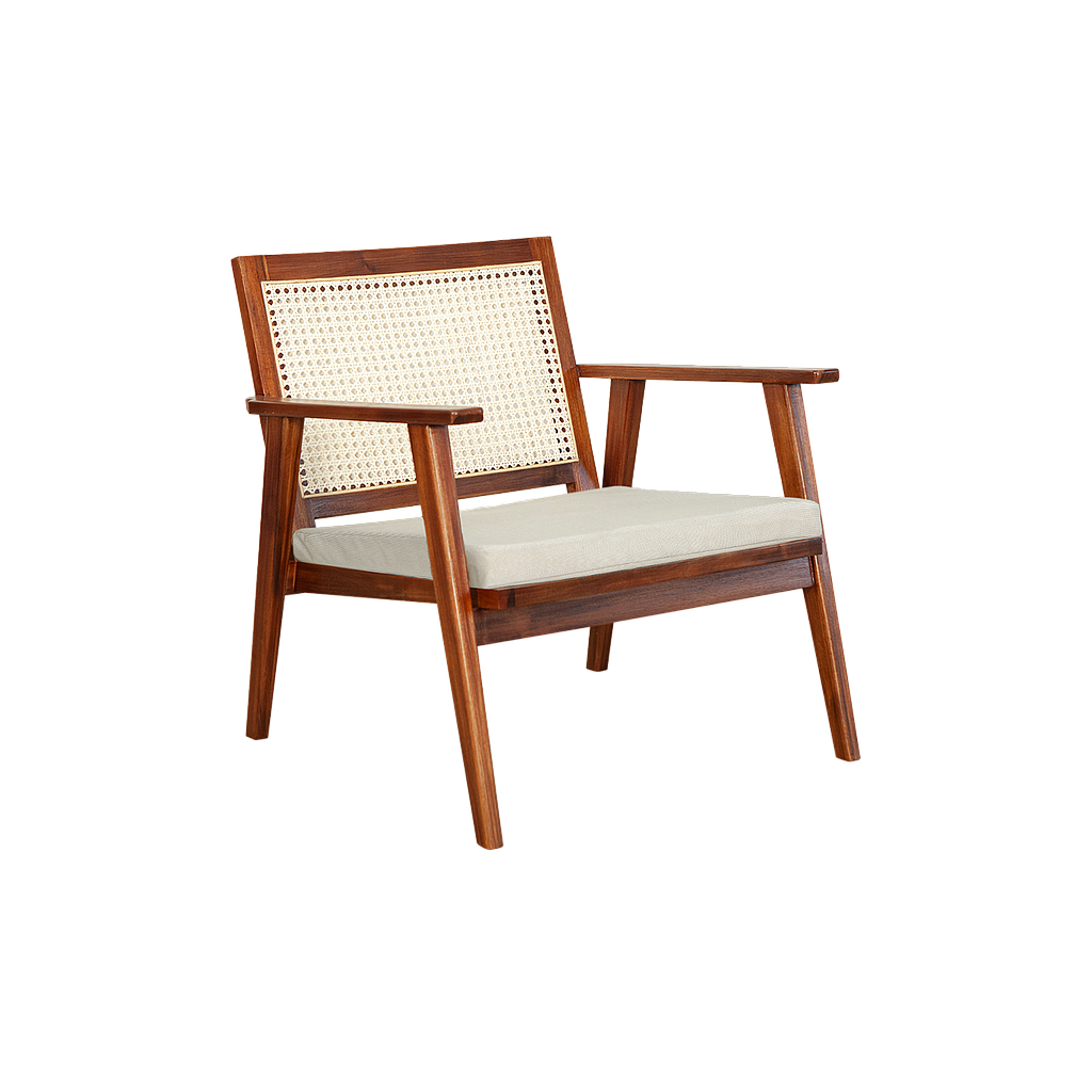 KAYLEE - Armchair - Washed antic and Cream cover