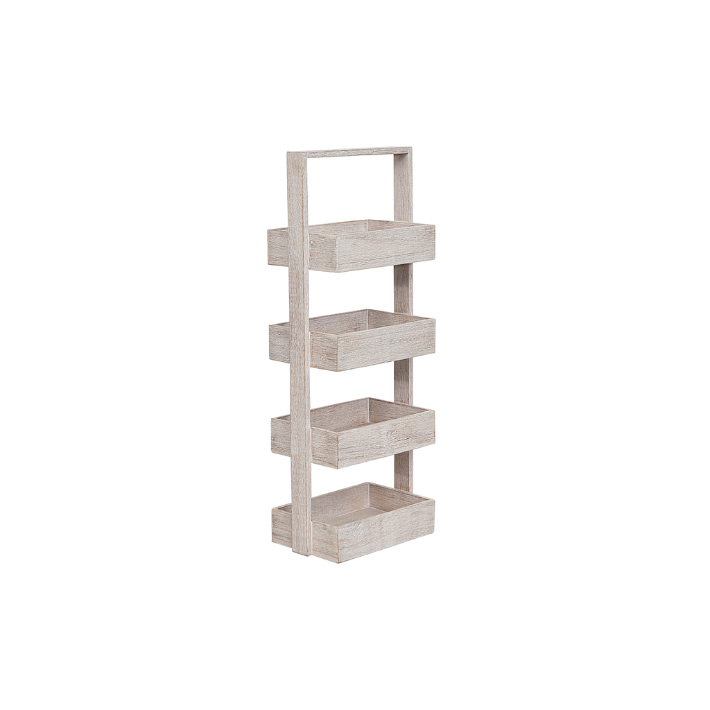 NANCY - Storage unit H90 - Whitened acacia