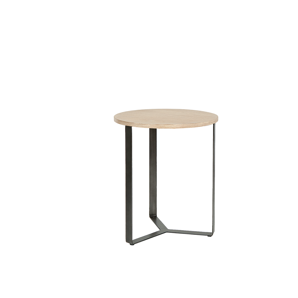 ILYES - Side table Diam.40 x H50 - Vintage anthracite and Toffee