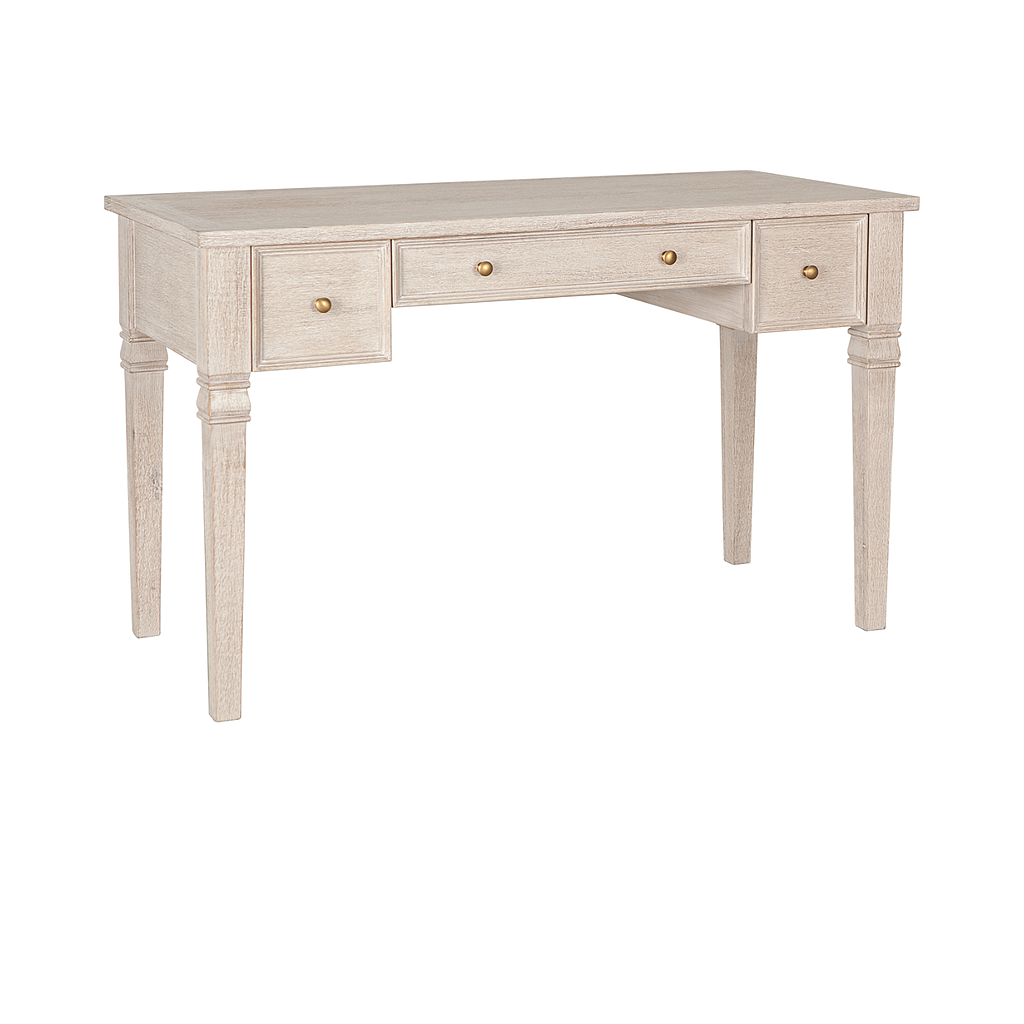 PAUL - Desk L122 x W56 - Whitened acacia