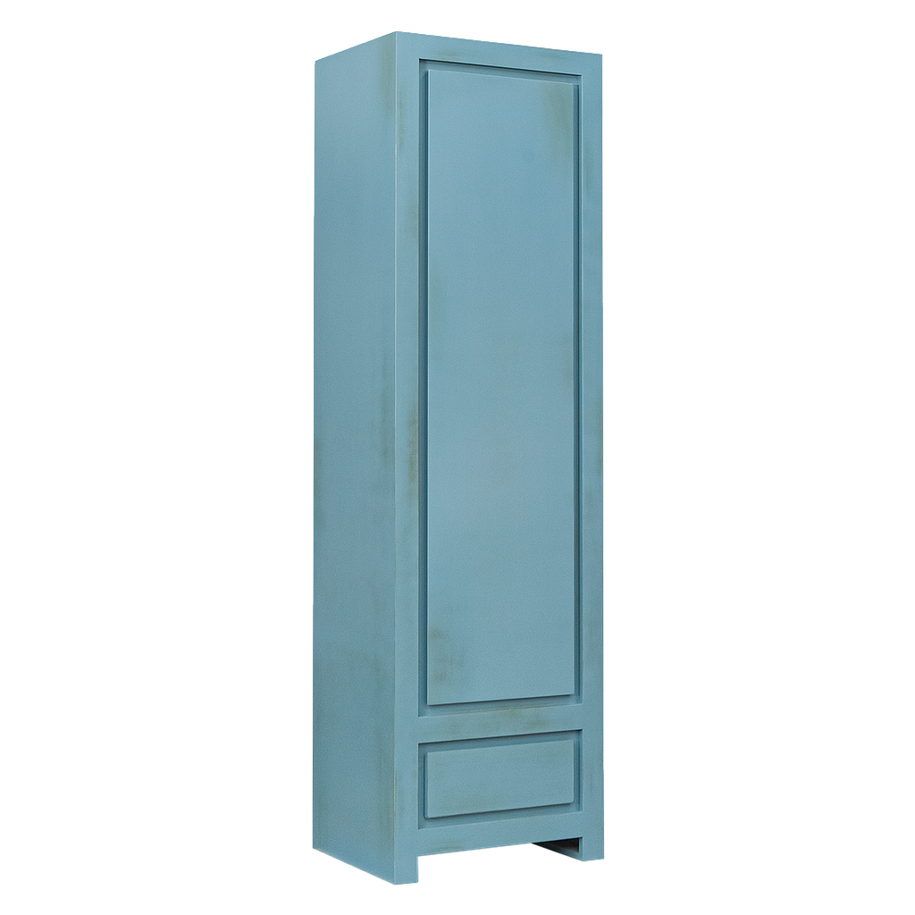 RUBEN- Wardrobe L60 x H210 - Shabby stone blue