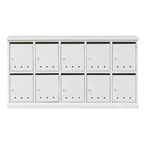 NAMUR - Shoe cabinet L158 x H85 - Brushed white