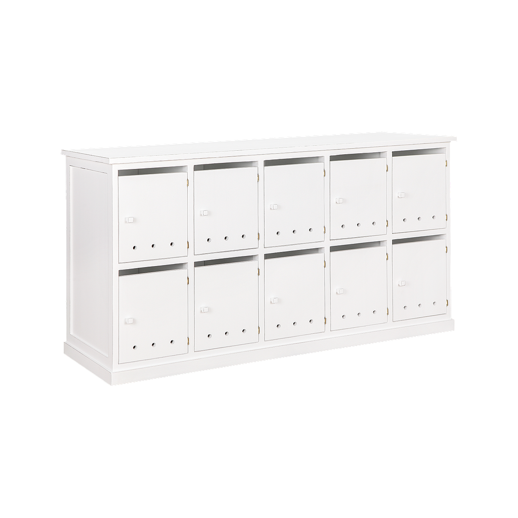 NAMUR - Shoe cabinet L158 x H85 - Brocante white