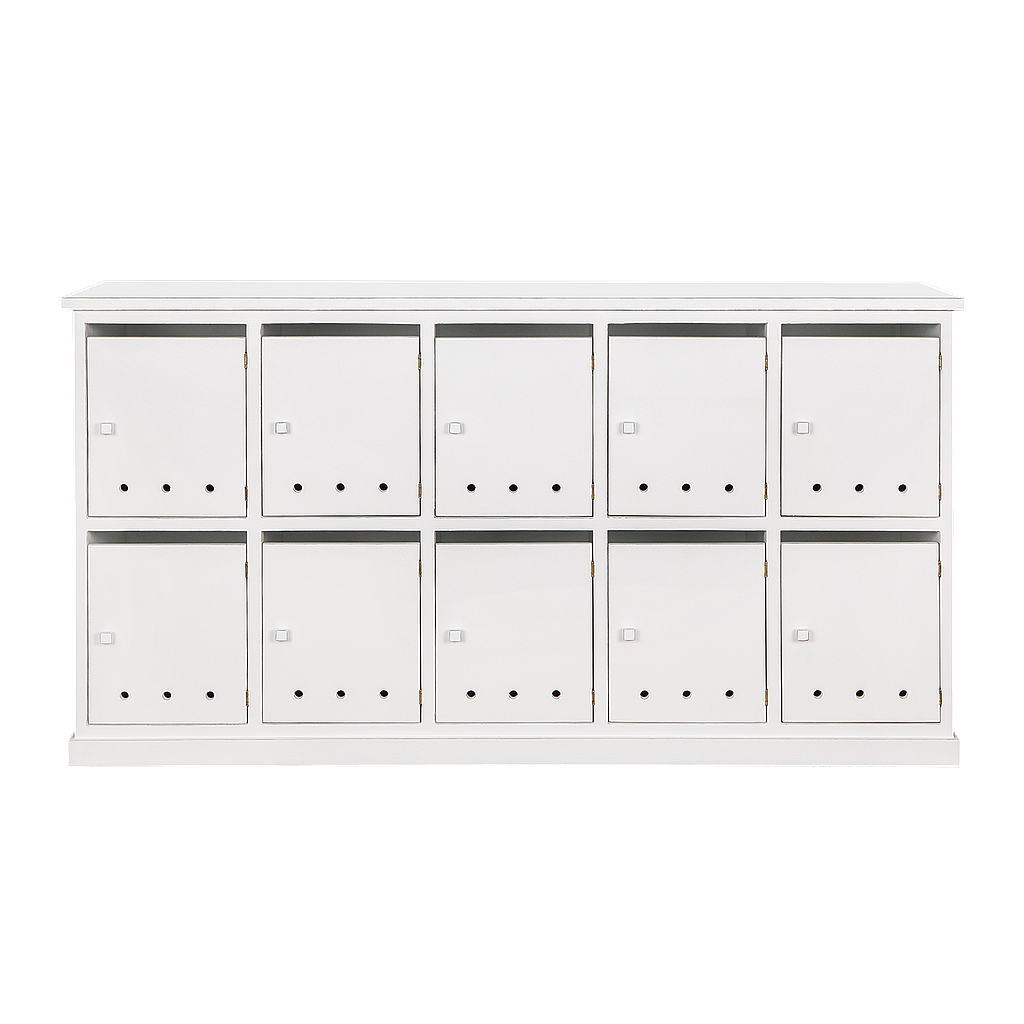 NAMUR - Shoe cabinet L158 x H85 - Brocante white