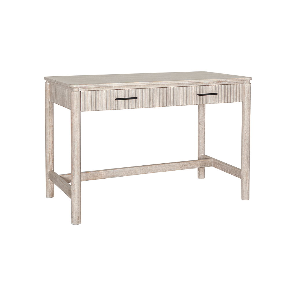 LEEDEN - Desk L110 x W60 - Whitened acacia
