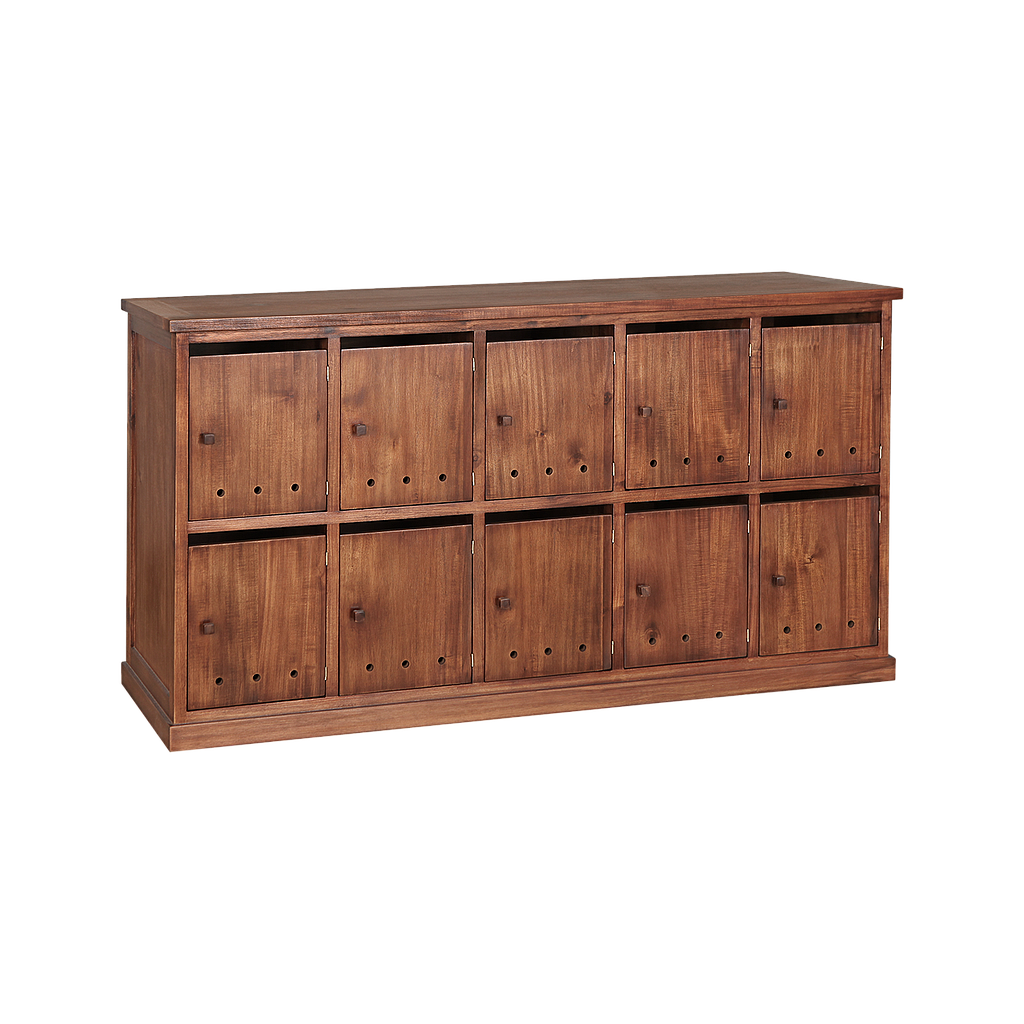 NAMUR - Shoe cabinet L158 x H85 - Washed antic