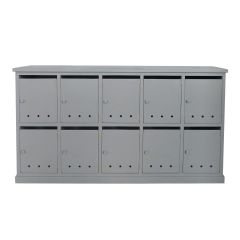NAMUR - Shoe cabinet L158 x H85 - Pearl grey