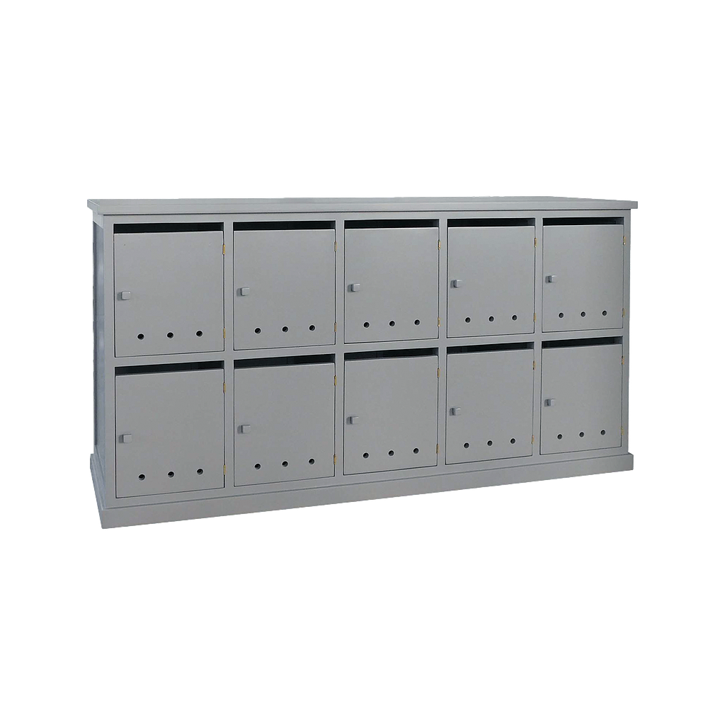 NAMUR - Shoe cabinet L158 x H85 - Pearl grey