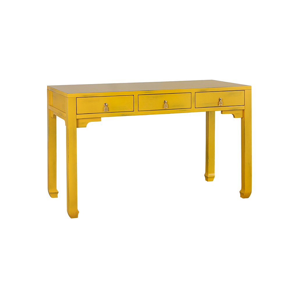XIAN - Desk L120 x W55 - Patina pineapple yellow