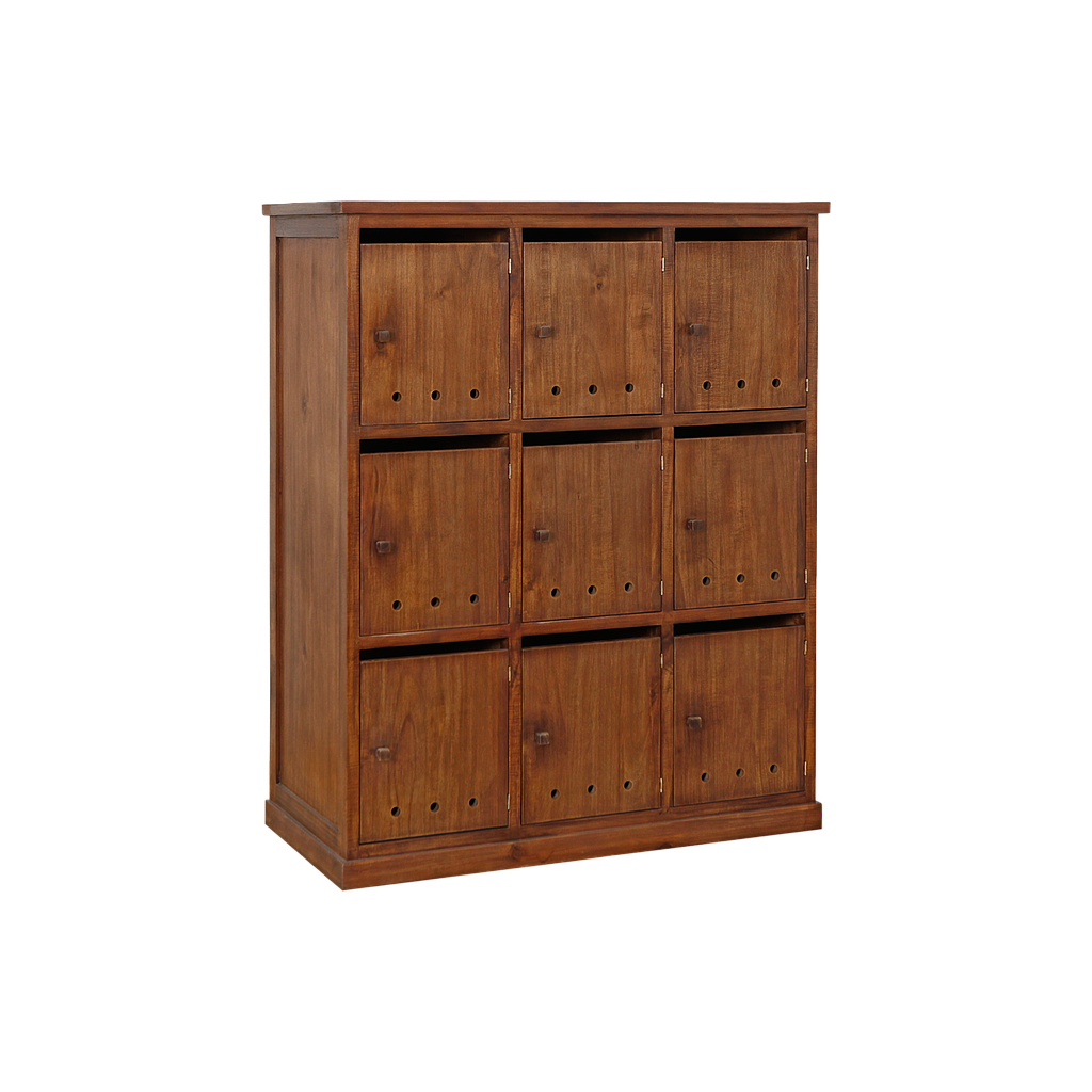 NAMUR - Shoe cabinet L100 x H123 - Washed antic