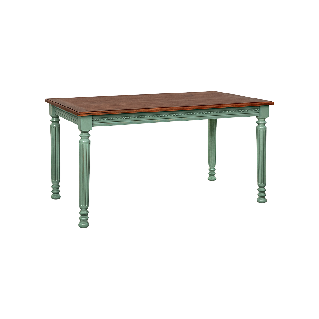 ORLEANS - Dining table L140 x W80 - Brocante mint and Washed antic
