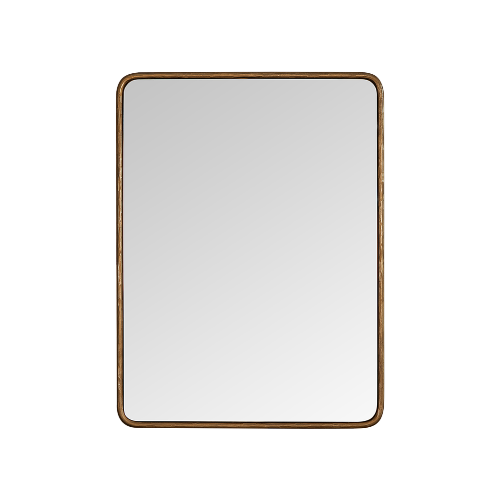 ASTHESIO- Metal mirror - 80 x 60 - Aged brass