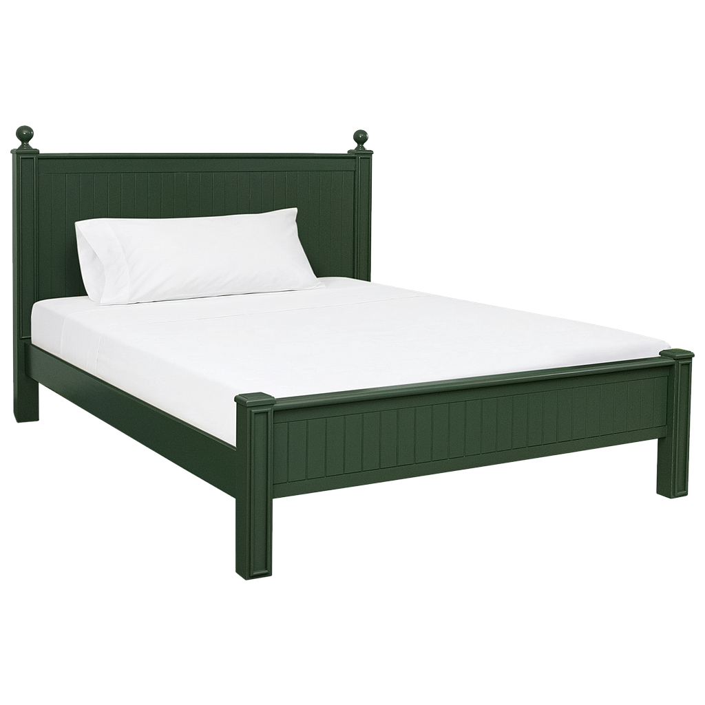 ALES - Queen size bed (Mattress 160x200) - Brocante kaki