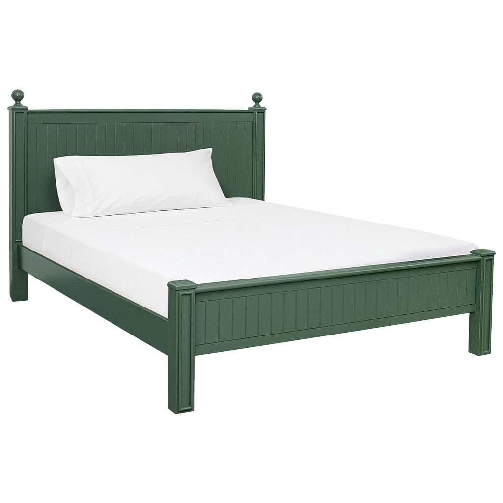 ALES - Queen size bed (Mattress 160x200) - Brocante kaki