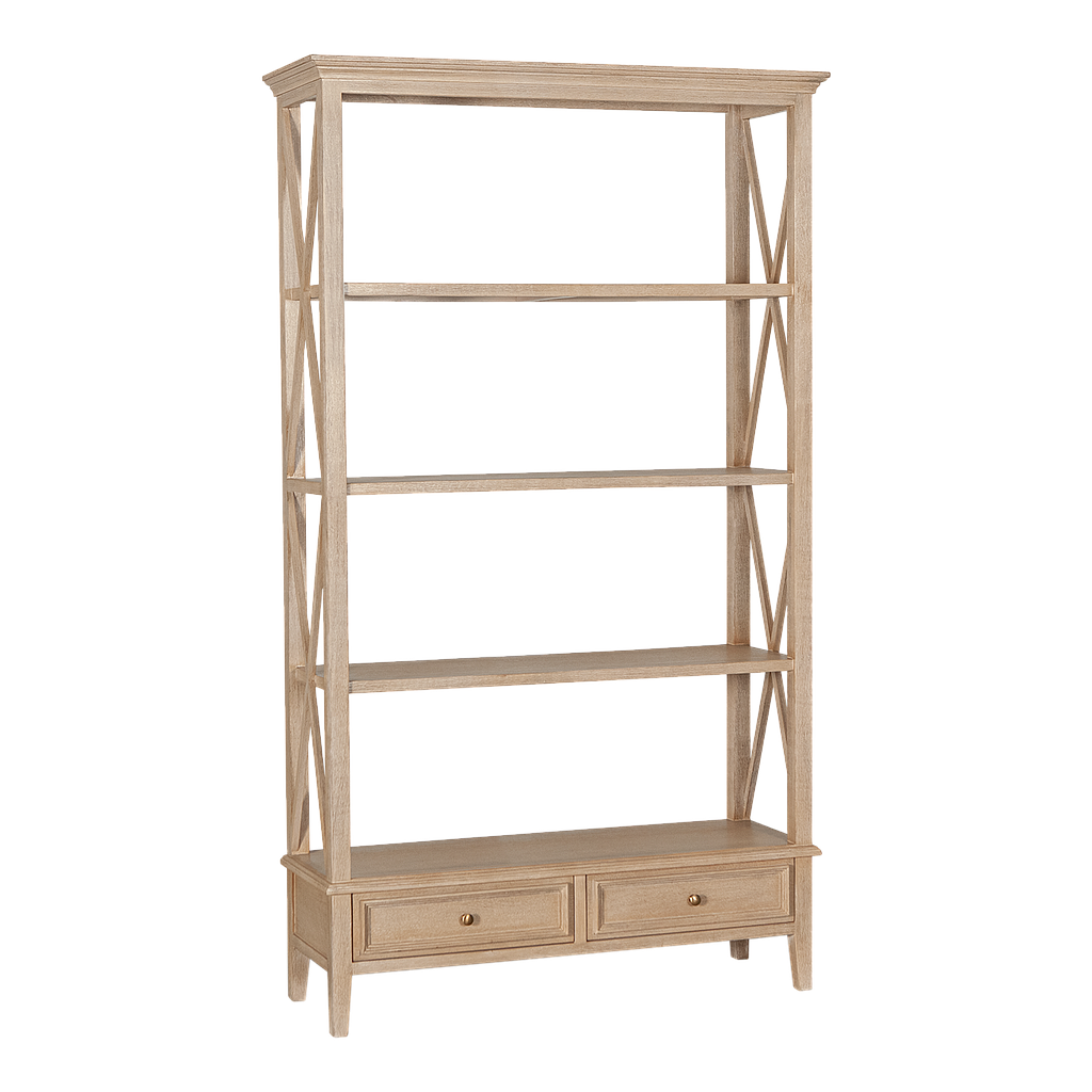 DAPHNEE - Bookcase L110 x H190 - Toffee
