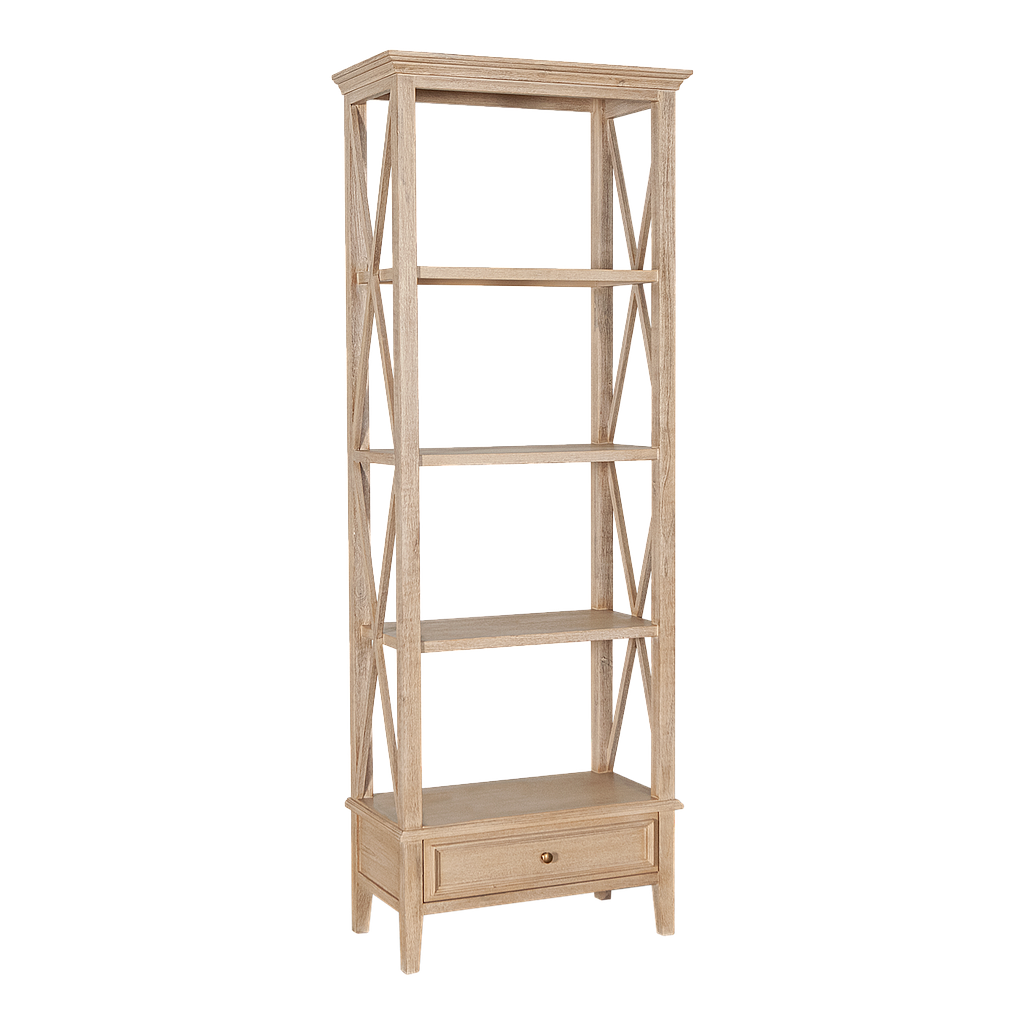 DAPHNEE - Bookcase L70 x H190 - Toffee