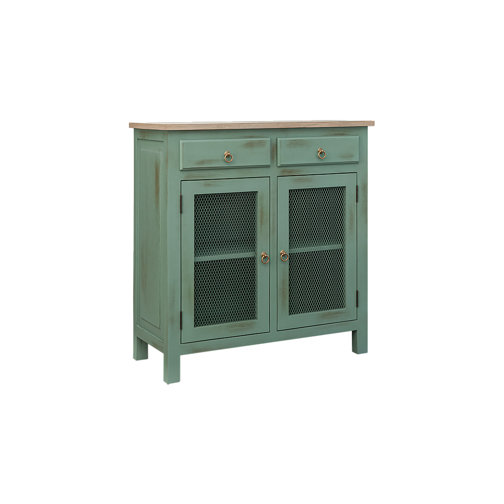 ALEX - Sideboard L90 - Shabby mint and Toffee