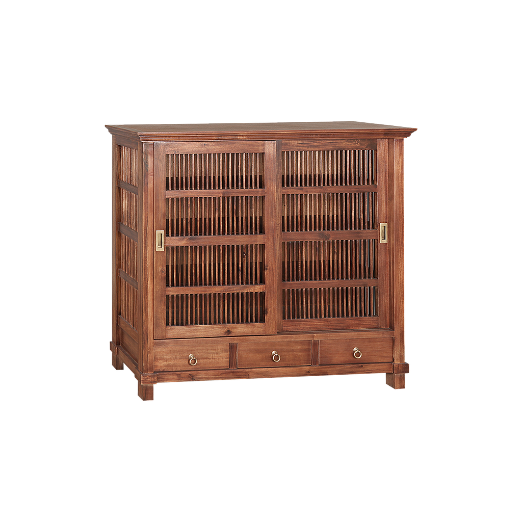 BRISTOL - Shoe cabinet L120 x H110 - Washed antic