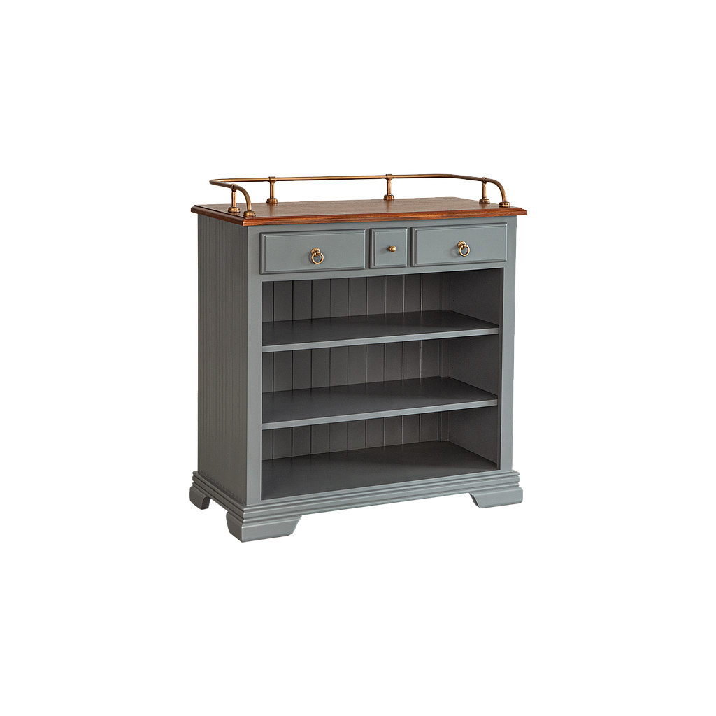 ISOLA - Kitchen unit L84 - Pearl grey and Washed antic