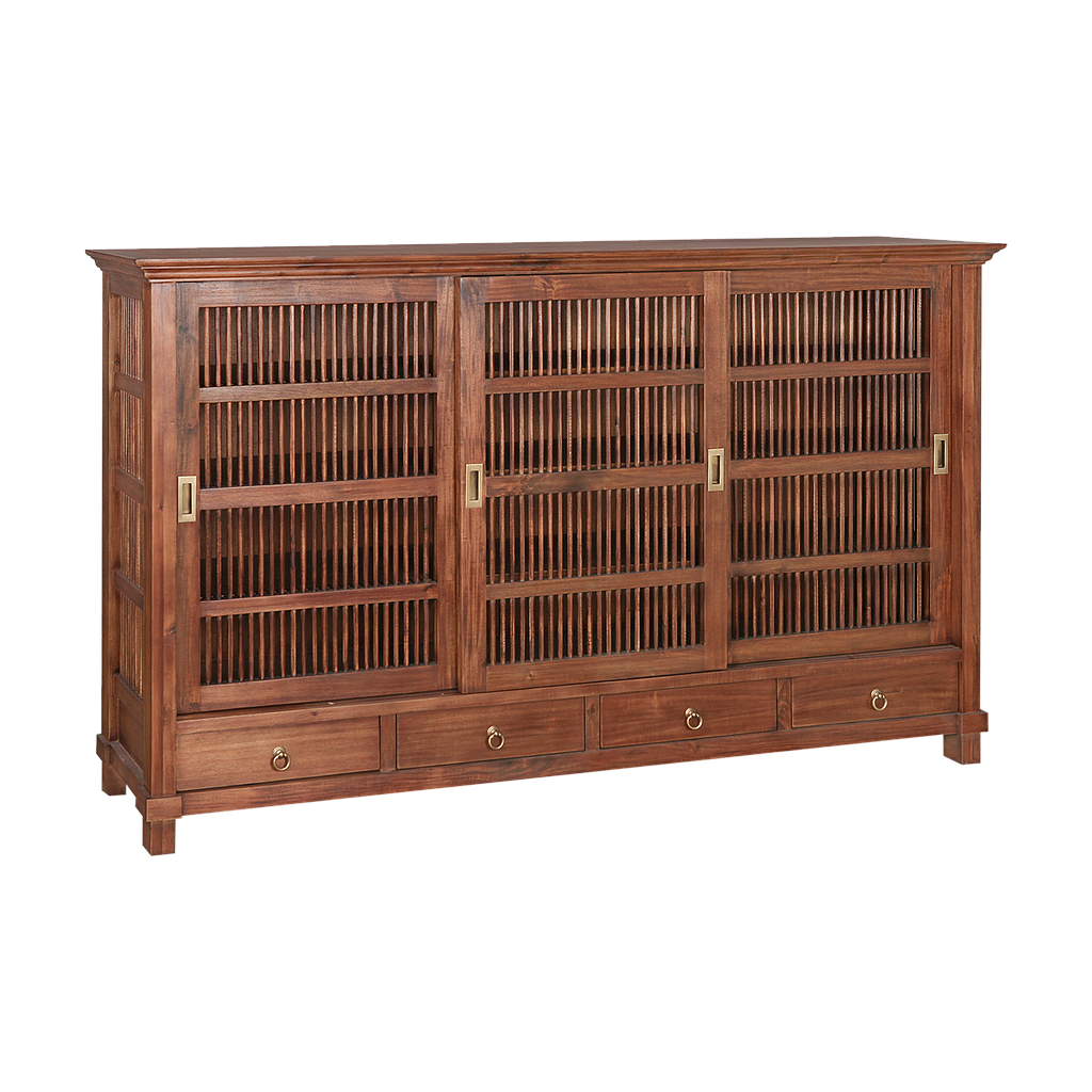 BRISTOL - Shoe cabinet L180 x H110 - Washed antic