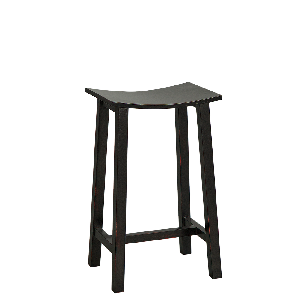 LOAN - Bar stool H65 - Shabby black