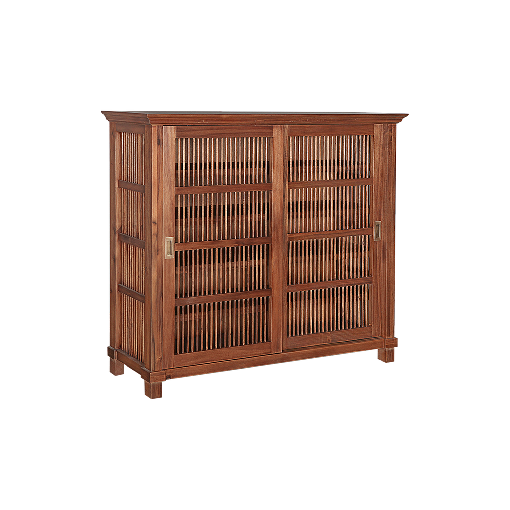 BRISTOL - Shoe cabinet L120 x H110 - Washed antic