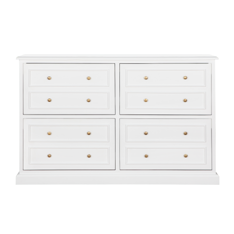 KELAN - Shoe cabinet L140 x H92 - Brushed white