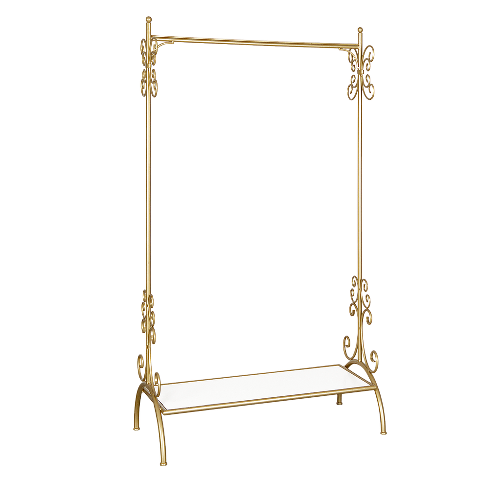 RIKKE - Clothes rack L100 - Gold and White
