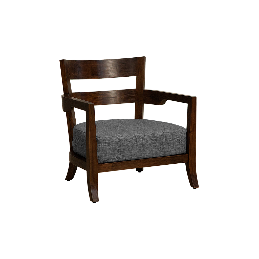 BAYA - Armchair L69 - Mokka and Dark grey cover